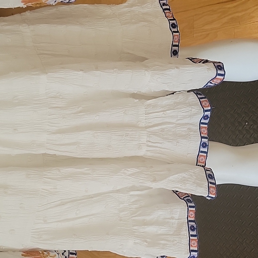 Anthropologie V- Neck Embroidered Dress - Picture 8 of 16